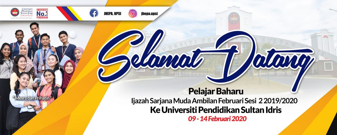 Sesi Pendaftaran Pelajar Sbaharu Sesi 2019 2020 Upsi Portal Rasmi Universiti Pendidikan Sultan Idris